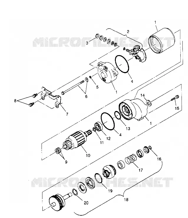 MOTOR DE ARRANQUE  2X4 300 W957530 (4930053005C012)