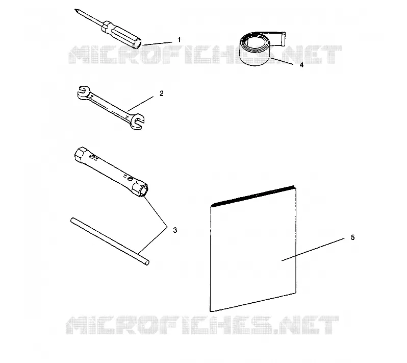 KIT DE HERRAMIENTA SPORT 0960443, SPORT TOURING 0960243  and EUROPEAN SPORT TOURING E (4932223222C010)