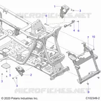 CHASIS, FRONT CAB SUPPORTS