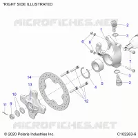 SUSPENSIÃ“N DELANTERA HUB, KNUCKLE AND BRAKE DISC