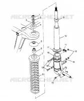 montaje del puntal Trail Blazer W947221 (4926832683A014)
