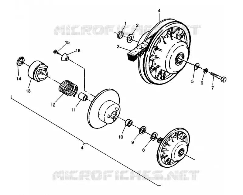 accionado de embrague ASSEMBLY  XPLORER 4X4 W959140 (4930223022C004)