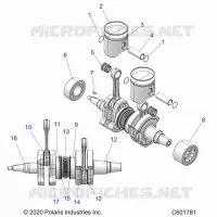 ENGINE, PISTON AND CIGUEÑAL