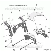 CHASIS, MOUNTING, FRONT GEARCASE