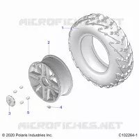 RUEDAS, FRONT TIRE