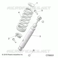 SUSPENSION, CHOQUE FRONTAL MOUNTING