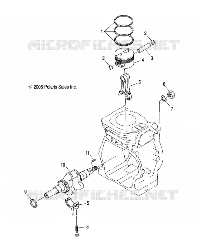 ENGINE, PISTON AND CIGUEÑAL