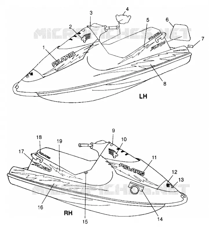 ETIQUETAS SL 780 B974088 and Intl. SL 780 I974088 (4940924092A007)