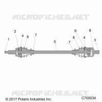 TREN, FRONT HALF SHAFT