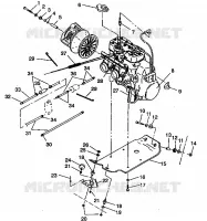 MONTAJE DEL MOTOR 500 EFI 0942774 and  EFI SKS 0942574 (49274127410029)