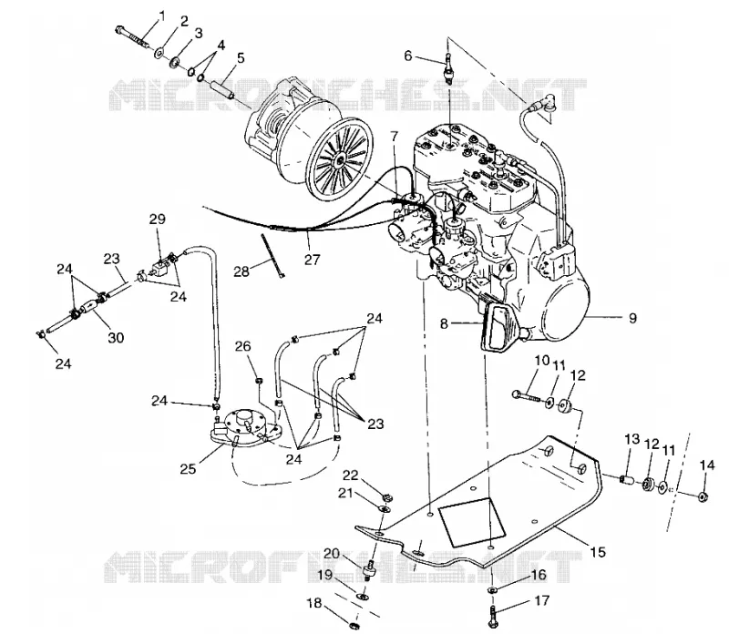MONTAJE DEL MOTOR 440 LC 0972760 (4938353835C001)