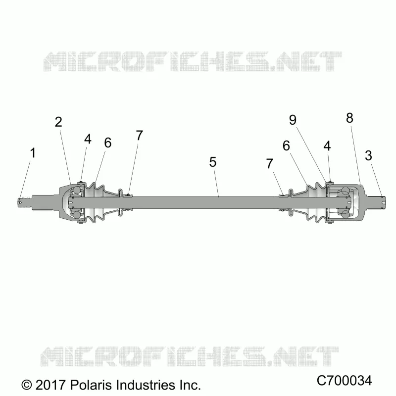 TREN, FRONT HALF SHAFT