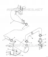 SISTEMA DE ESCAPE  SL 750 B954070 (4930523052B005)
