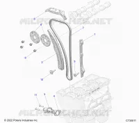 LA CADENA DE LEVAS AND TENSIONER