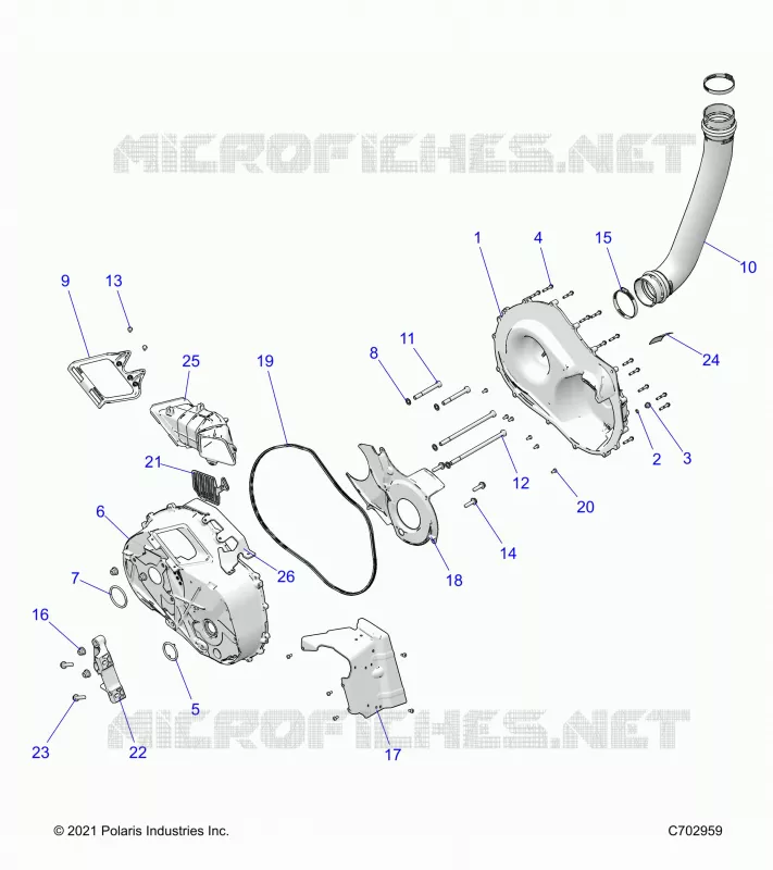 TREN, CLUTCH COVER AND DUCTING