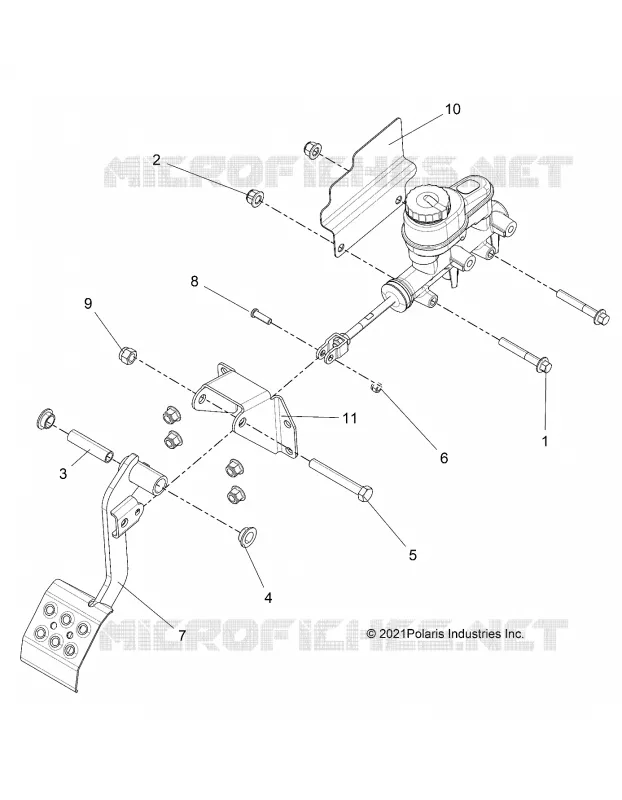 BRAKES, PEDAL AND CILINDRO MAESTRO MOUNTING