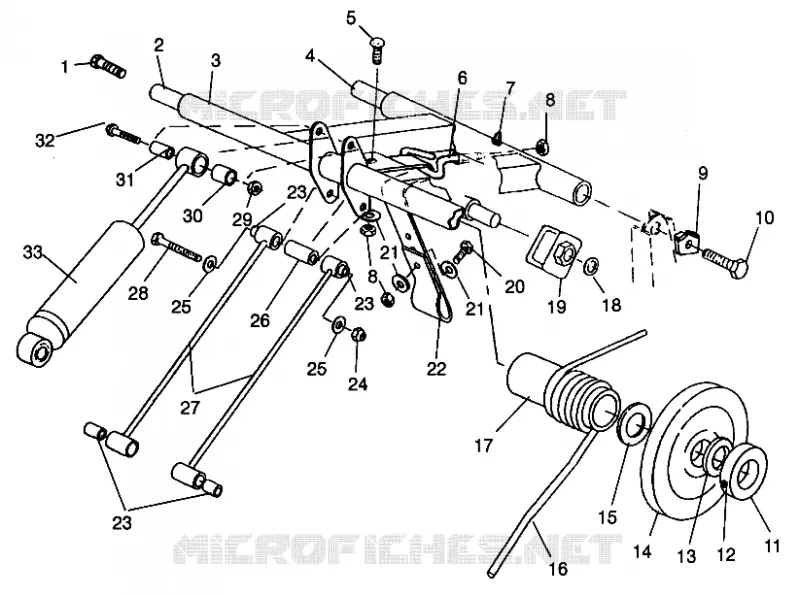 TRASERO ARM PAR 500 EFI SKS 0962574, 500 EFI RMK 0962974, and EUROPEAN 500 (4931983198B014)