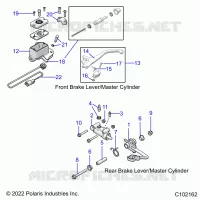 BRAKES, BRAKE LEVERS AND CILINDRO MAESTROS