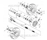 TRASERO conjunto de accionamiento RUEDA 2x4 400L W947540 (4926752675C001)