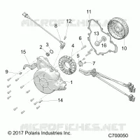 ENGINE, STATOR AND VOLANTE