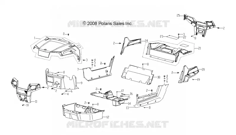 CAPUCHA, PARACHOQUESS, PANELS, FLOOR AND RACK