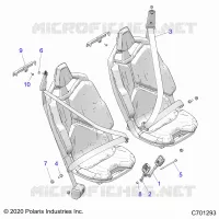 ASIENTO BELT MOUNTING, FRONT, STANDARD
