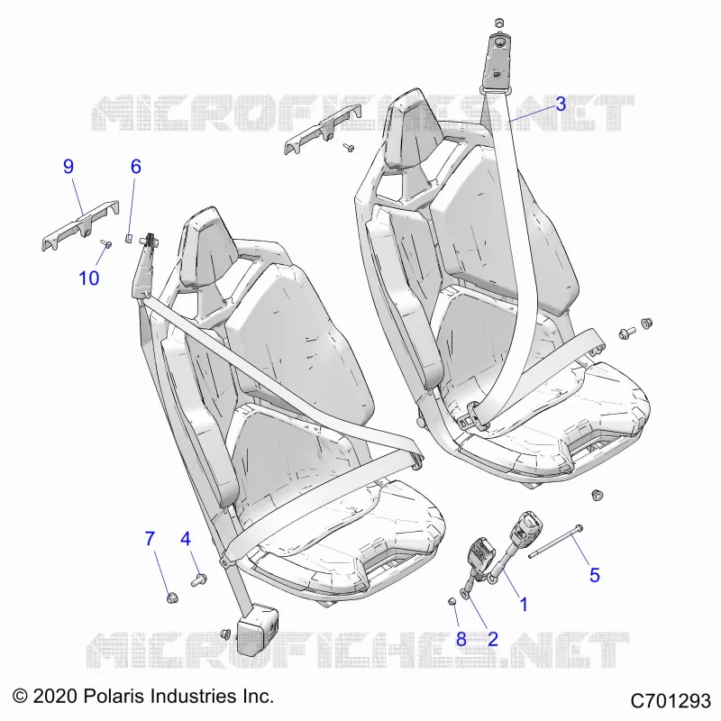 ASIENTO BELT MOUNTING, FRONT, STANDARD