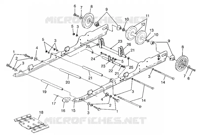 SUSPENSIÓN 700 RMK 0970966, 700 SKS 0970566 AND EUROPEAN 700 SKS E970566 (4938573857B010)