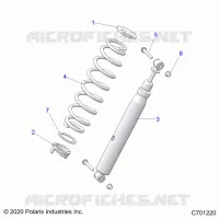 SUSPENSION, REAR MONTAJE DE DESCARGA
