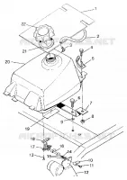 MONTAJE DEL DEPÓSITO DE COMBUSTIBLE SWEDISH 4x4 400L S948140 (4926912691A013)
