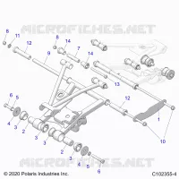 SUSPENSION TRASERA CONTROL ARM MOUNTING