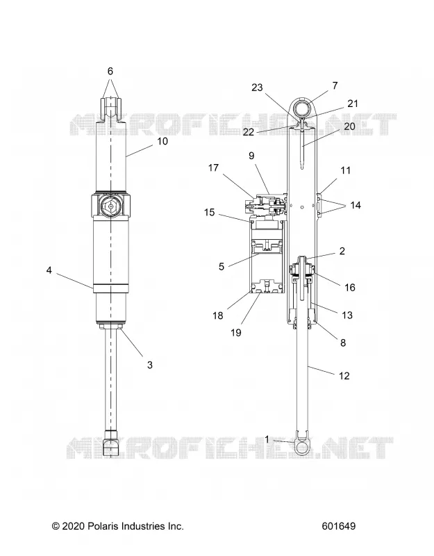 SUSPENSION, SHOCK TRASERO TRACK