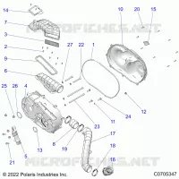 TREN, CLUTCH COVER AND DUCTING