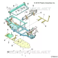CHASIS, FRAME AND FRONT BUMPER