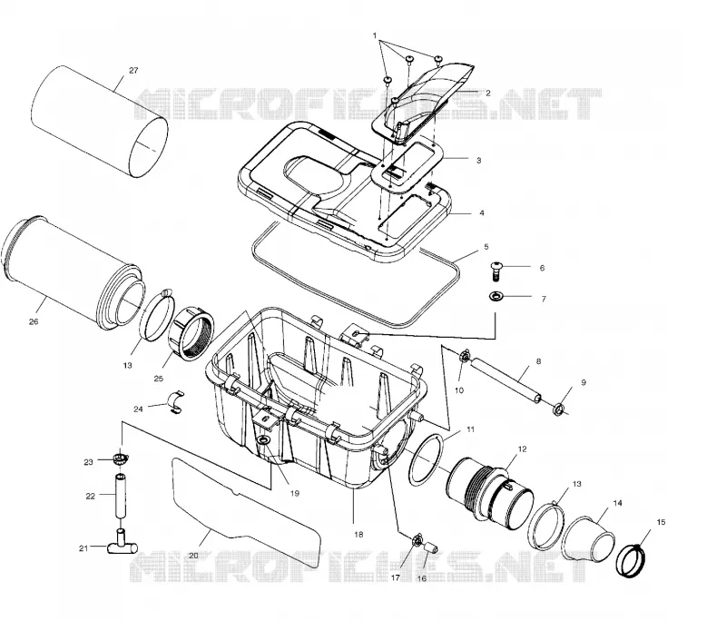 CAJA FILTRO DE AIRE (IF BUILT BEFORE 1/08/01)