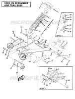 SWING ARM WELDMENT AND SHOCK TRASERO ASSEMBLY (4910981098032A)