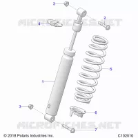 SUSPENSION, SHOCK TRASERO