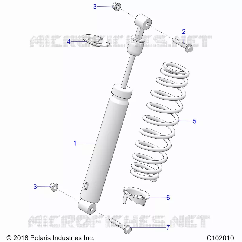 SUSPENSION, SHOCK TRASERO