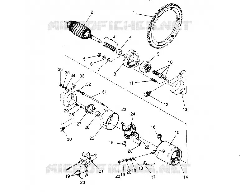 ARRANQUE DEL MOTOR MONTAJE LITE DELUXE 0953431 (4928902890D011)