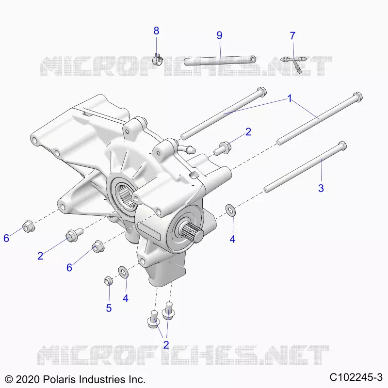TREN, REAR GEARCASE MOUNTING