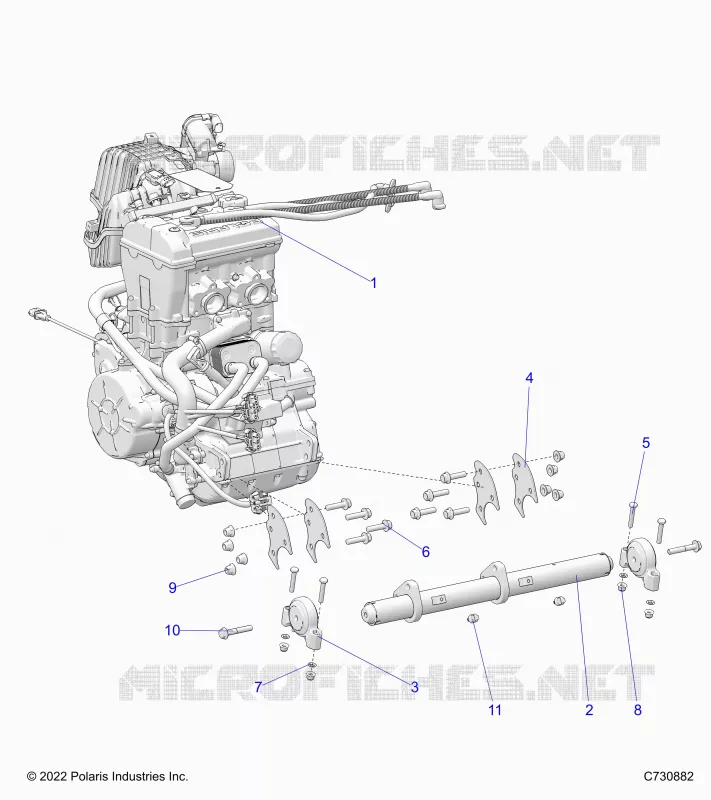 MOTOR, MOUNTING & LONG BLOCK