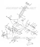 SWING ARM WELDMENT AND SHOCK TRASERO ASSEMBLY (4917711771021A)