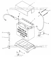 CAJA DE BATERIA SLX 780 B964287 and Intl. SLX 780 I964287 (4937443744B006)