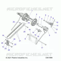 SUSPENSION, TRASERO ARM PAR
