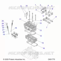 ENGINE, CYLINDER/CULATA ASM.