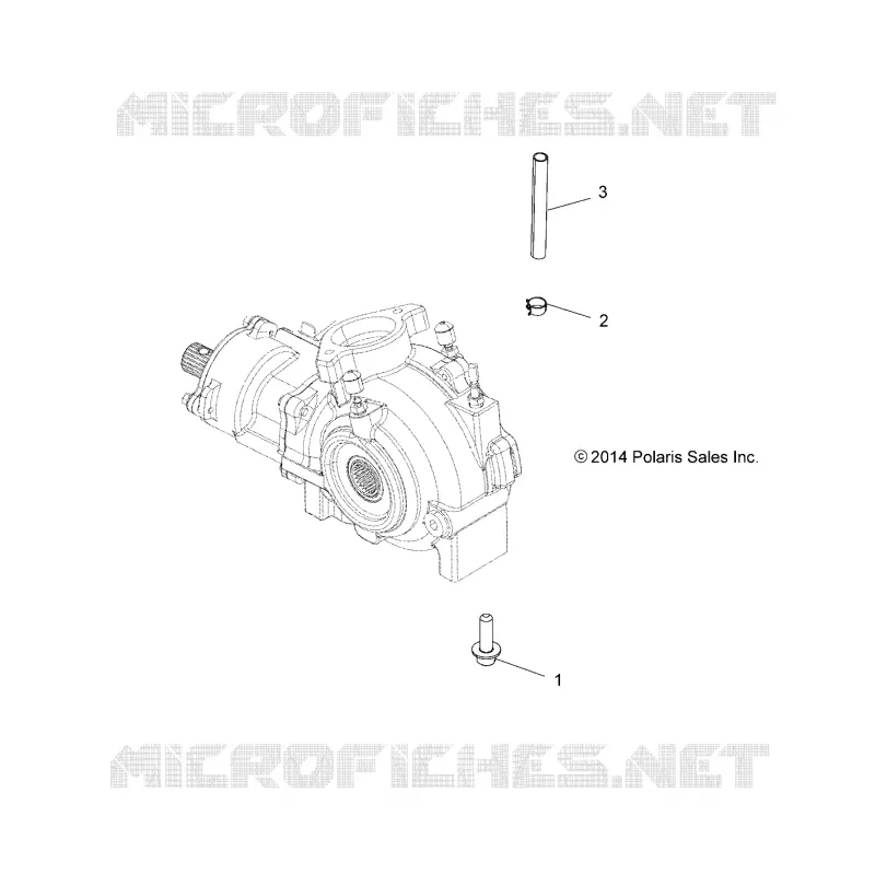TREN, GEARCASE MOUNTING, FRONT