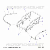 CHASIS, RACK AND PASSENGER HAND HOLD