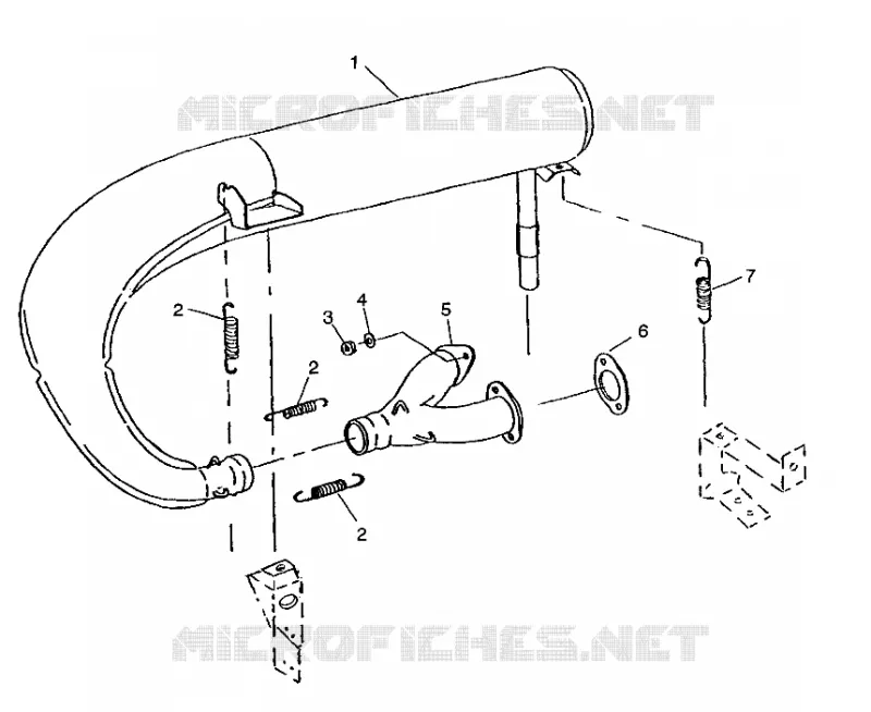 SISTEMA DE ESCAPE 500 INDY 0982764(A)(B) and EUROPEAN 500 INDY E982764A (4942104210C005)