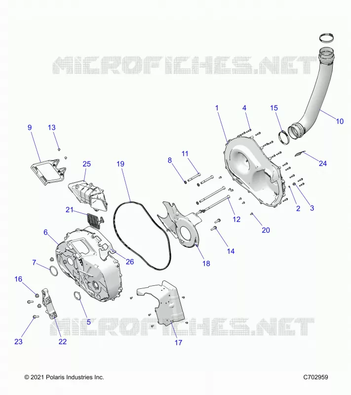 TREN, CLUTCH COVER AND DUCTING