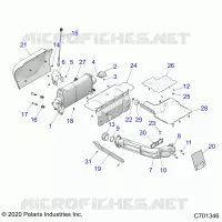 ENGINE, SISTEMA DE ESCAPE -Z23N4V99AL/BL/AR/BR (C701346)